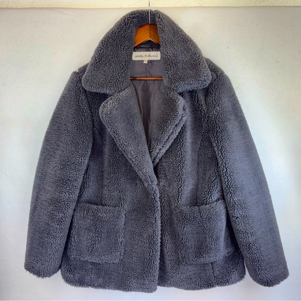 Women's Charcoal Teddy Jacket